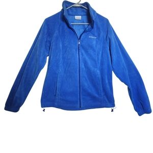 Columbia Benton Springs Royal Blue Full-Zip Fleece Jacket Womens Size Large